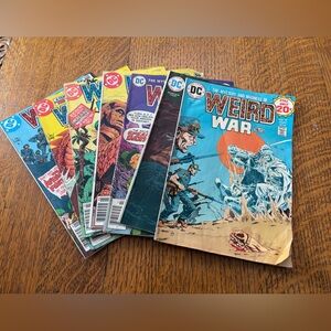 7 issues Bronze Age DC Comics Weird War Tales 1974-1982